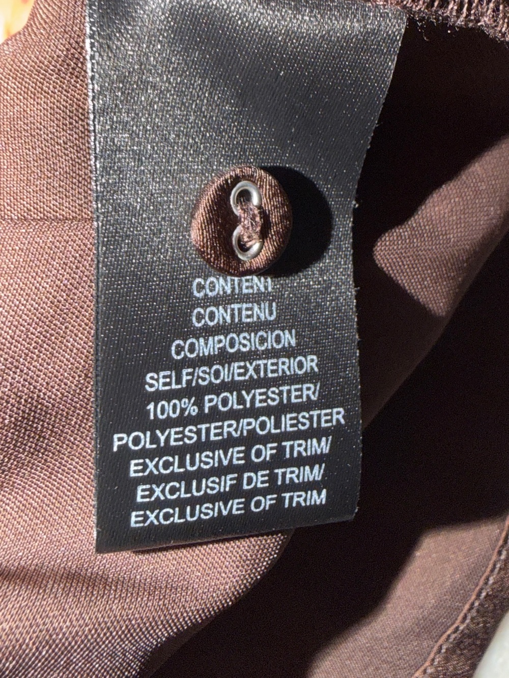 Wayf Chocolate Brown V-Neck Drawstring Waist Blouse - Picture 3 of 5